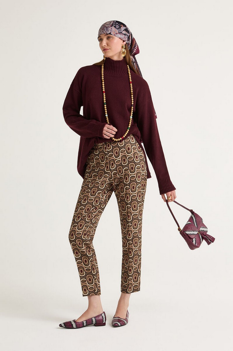 Maliparmi Γυναικείο Παντελόνι Rolling Chain Regular Fit φωτογραφία