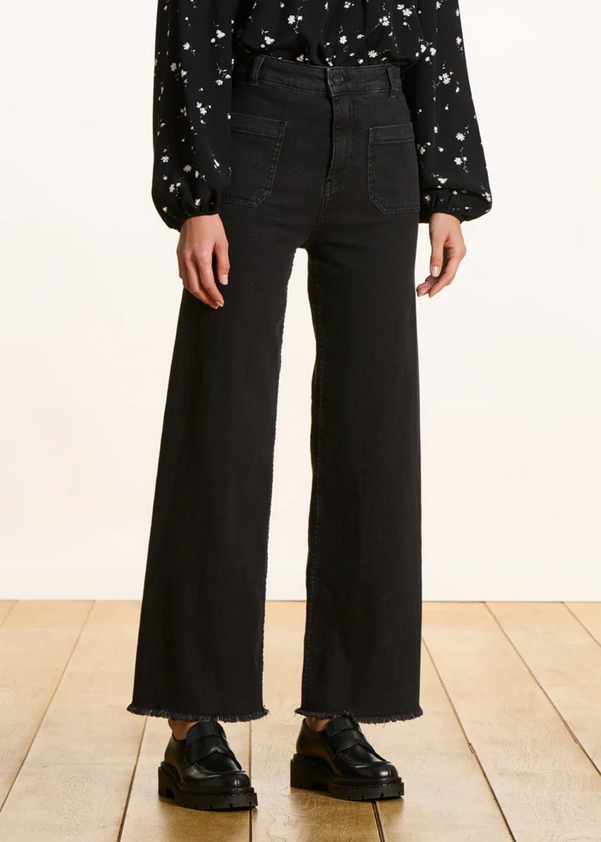 La Fee Maraboutee La Fee Maraboutee Γυναικείο Παντελόνι Τζιν Βαμβακερό Wide Leg