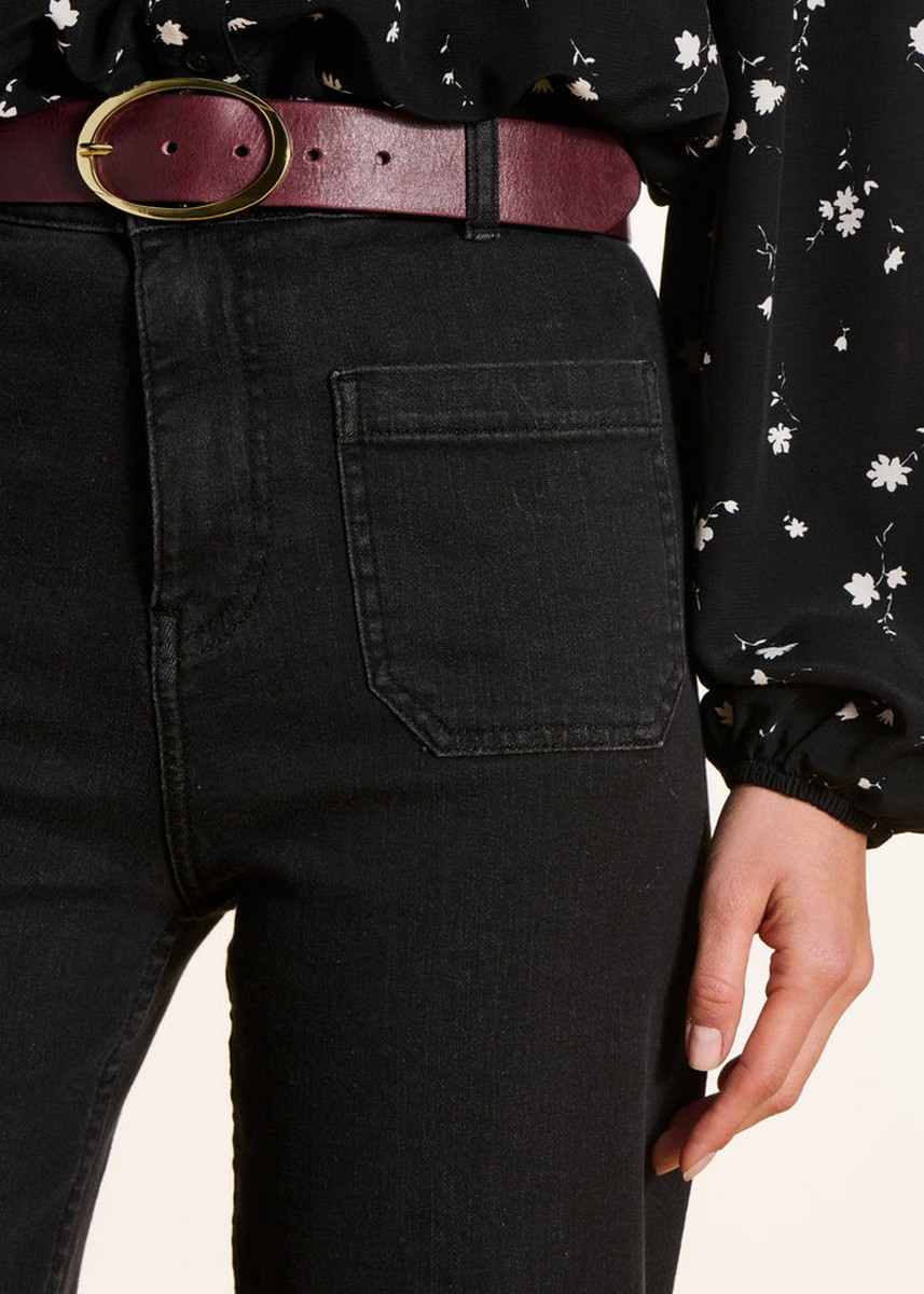 La Fee Maraboutee Γυναικείο Παντελόνι Τζιν Βαμβακερό Wide Leg φωτογραφία