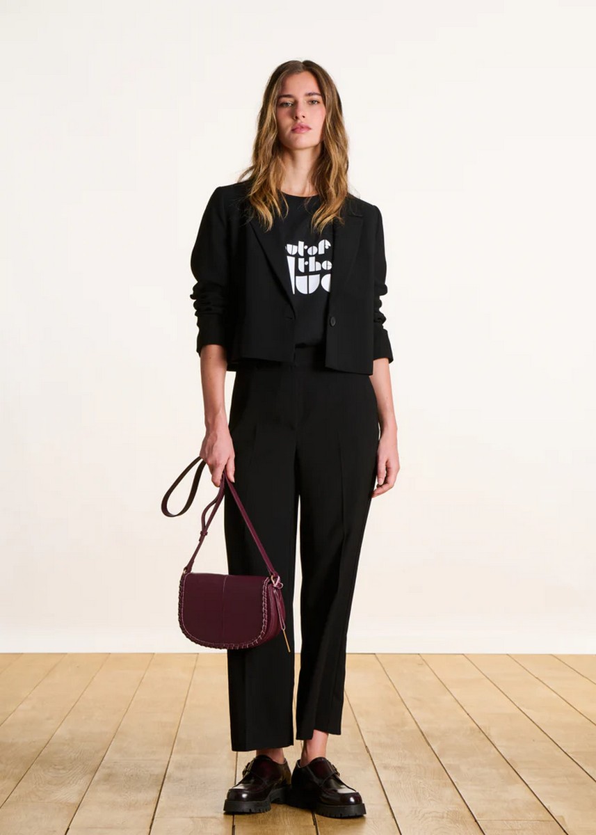 La Fee Maraboutee Γυναικείο Παντελόνι Cropped Straight Fit