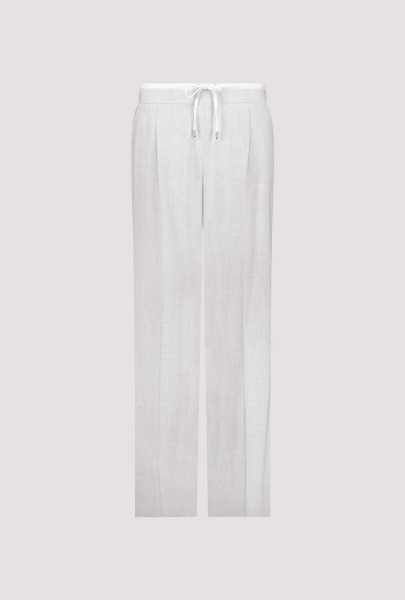 Monari Γυναικείο Παντελόνι Straight Fit Με Ζωνάρι Και Λάστιχο φωτογραφία