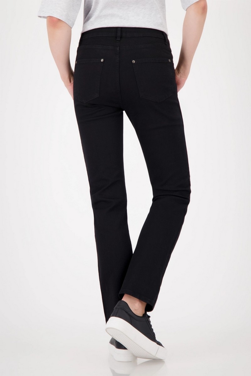 Monari Γυναικείο Τζιν Straight Fit Με Κέντημα Και Στρας φωτογραφία