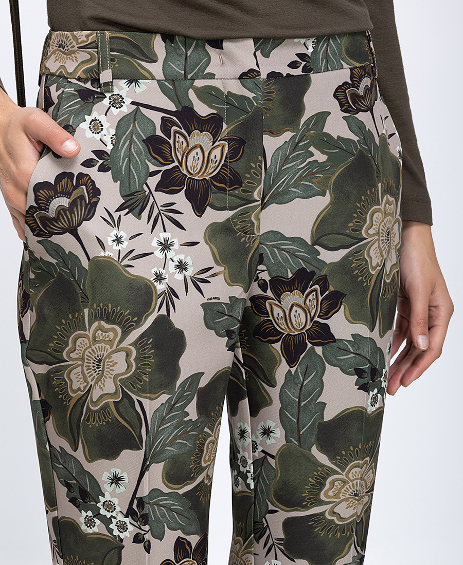 The Abito Γυναικείο Παντελόνι Floral Straight Fit φωτογραφία