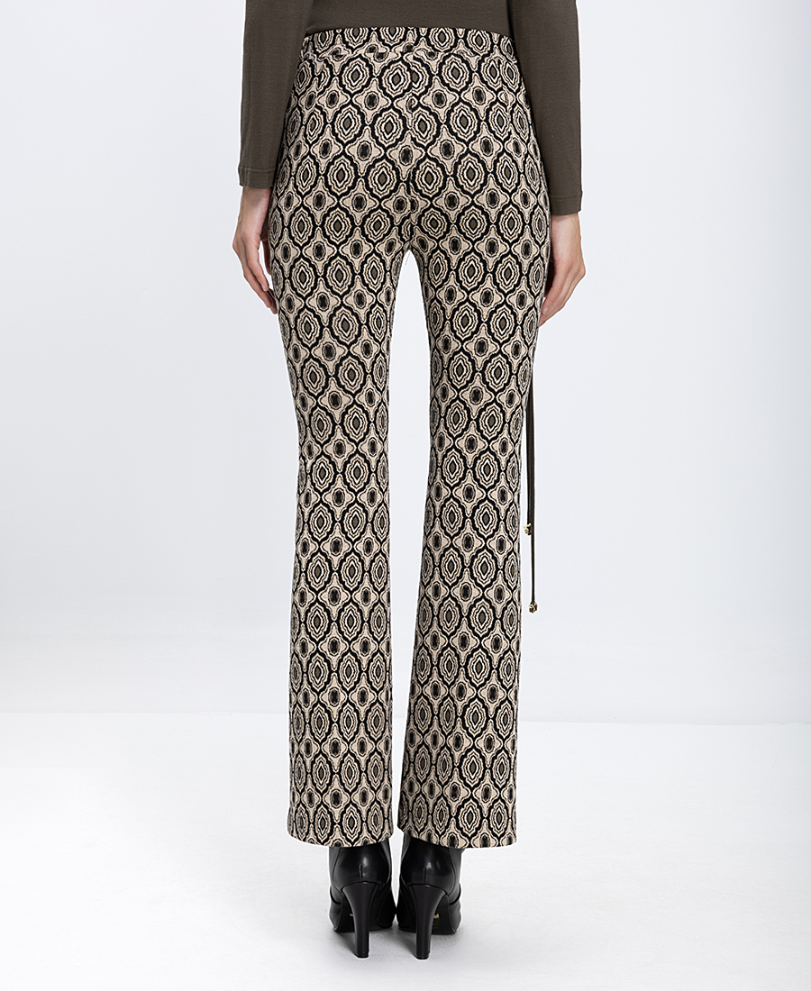 The Abito Γυναικείο Παντελόνι Με Γεωμετρικό Μοτίβο Straight Fit φωτογραφία