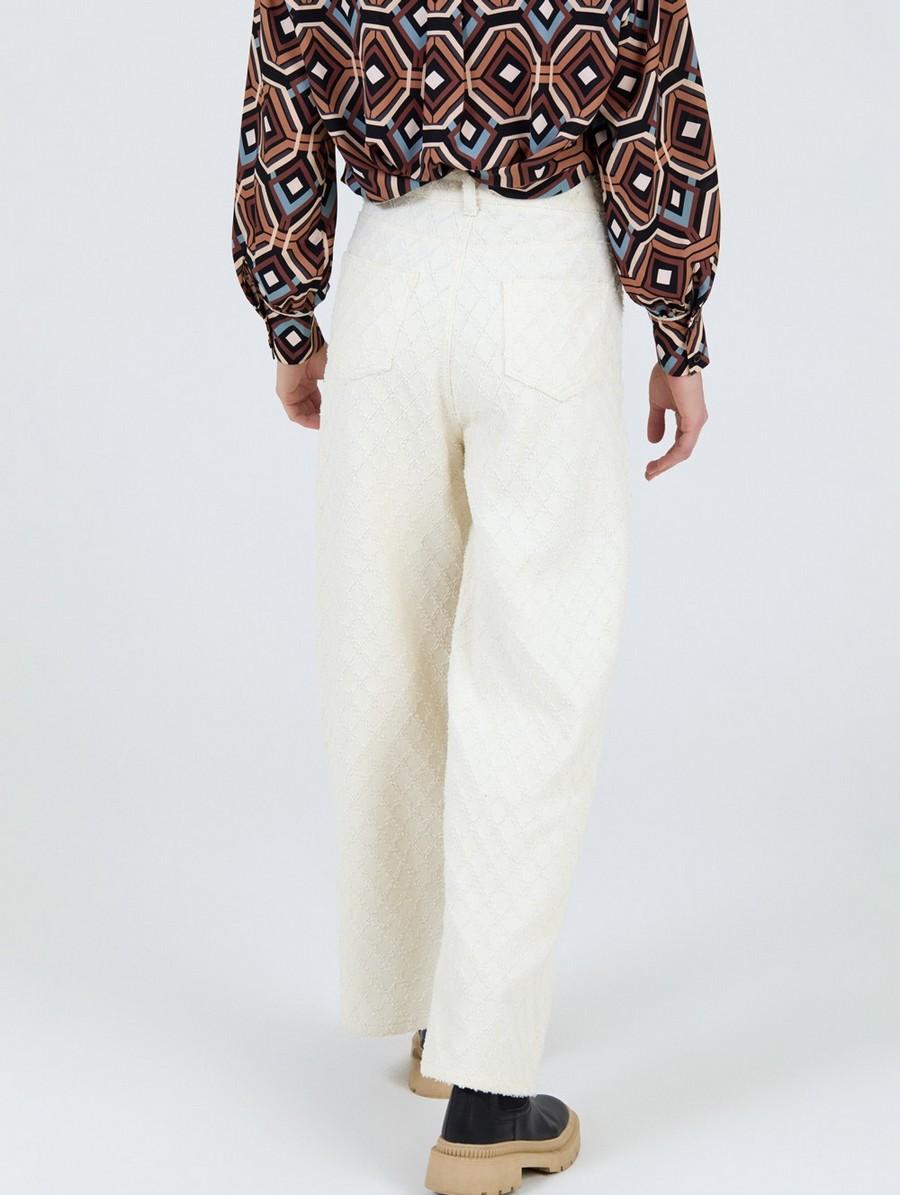 Skatie Γυναικείο Βαμβακερό Παντελόνι Με Ανάγλυφο Σχέδιο φωτογραφία