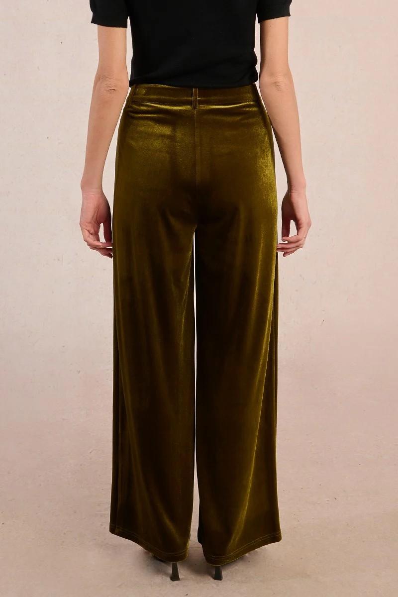 Molly Bracken Γυναικείο Παντελόνι Από Βελούδο Wide Leg φωτογραφία
