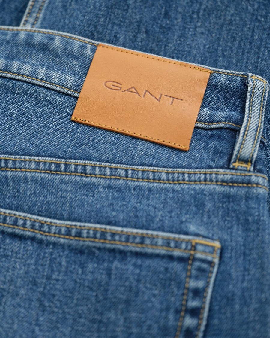 Gant Γυναικείο Τζιν Straight Fit Βαμβακερό Cropped Denim φωτογραφία