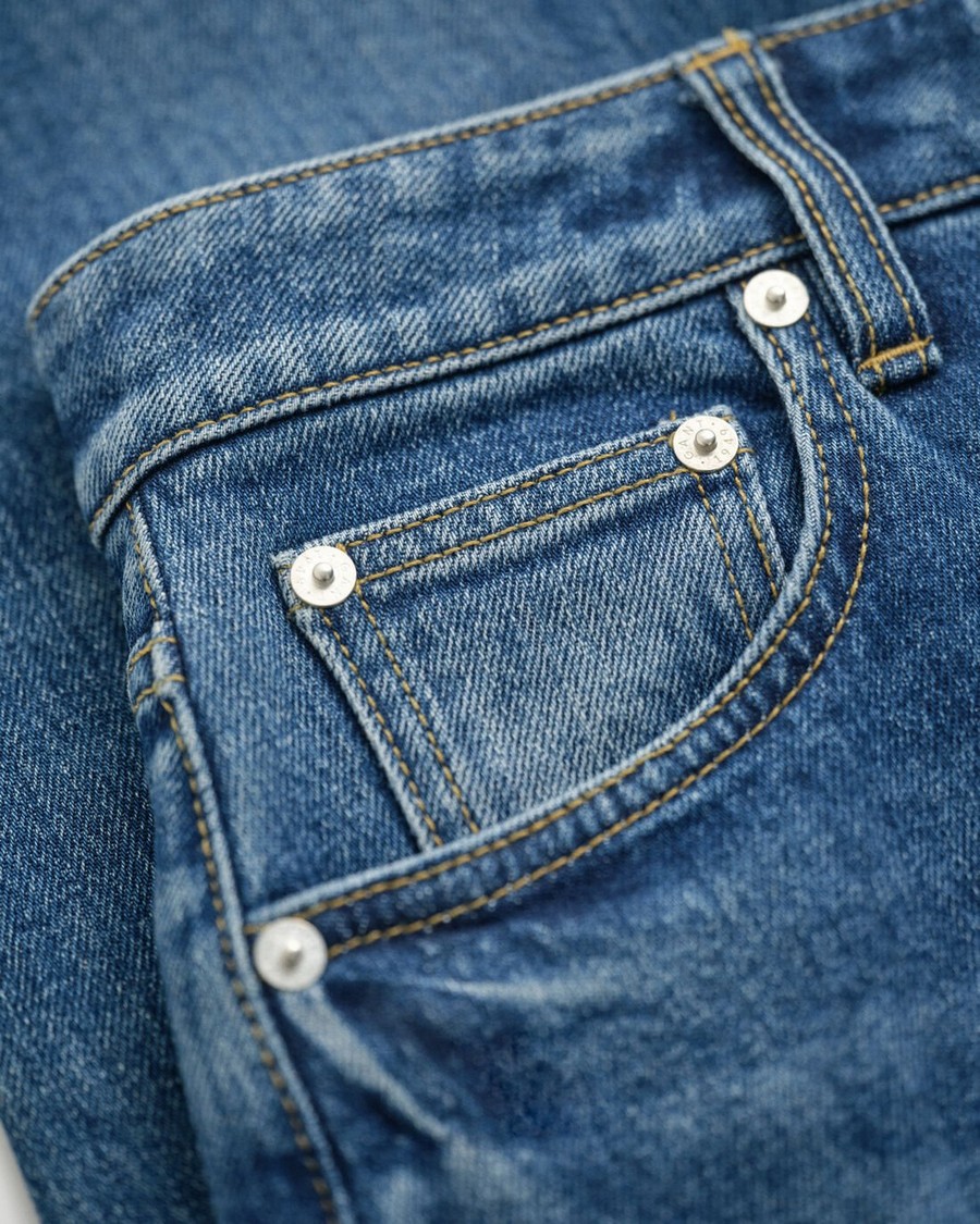 Gant Γυναικείο Τζιν Straight Fit Βαμβακερό Cropped Denim φωτογραφία