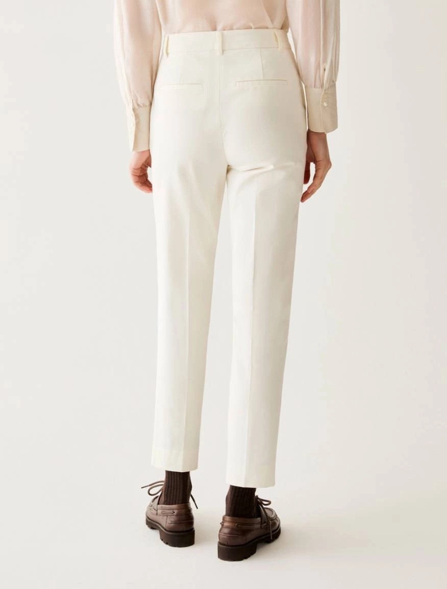 Penny Black Pennyblack Γυναικείο Παντελόνι Μονόχρωμο Με Πιέτα Slim Fit Για Business & Formal Εμφανίσεις - 3