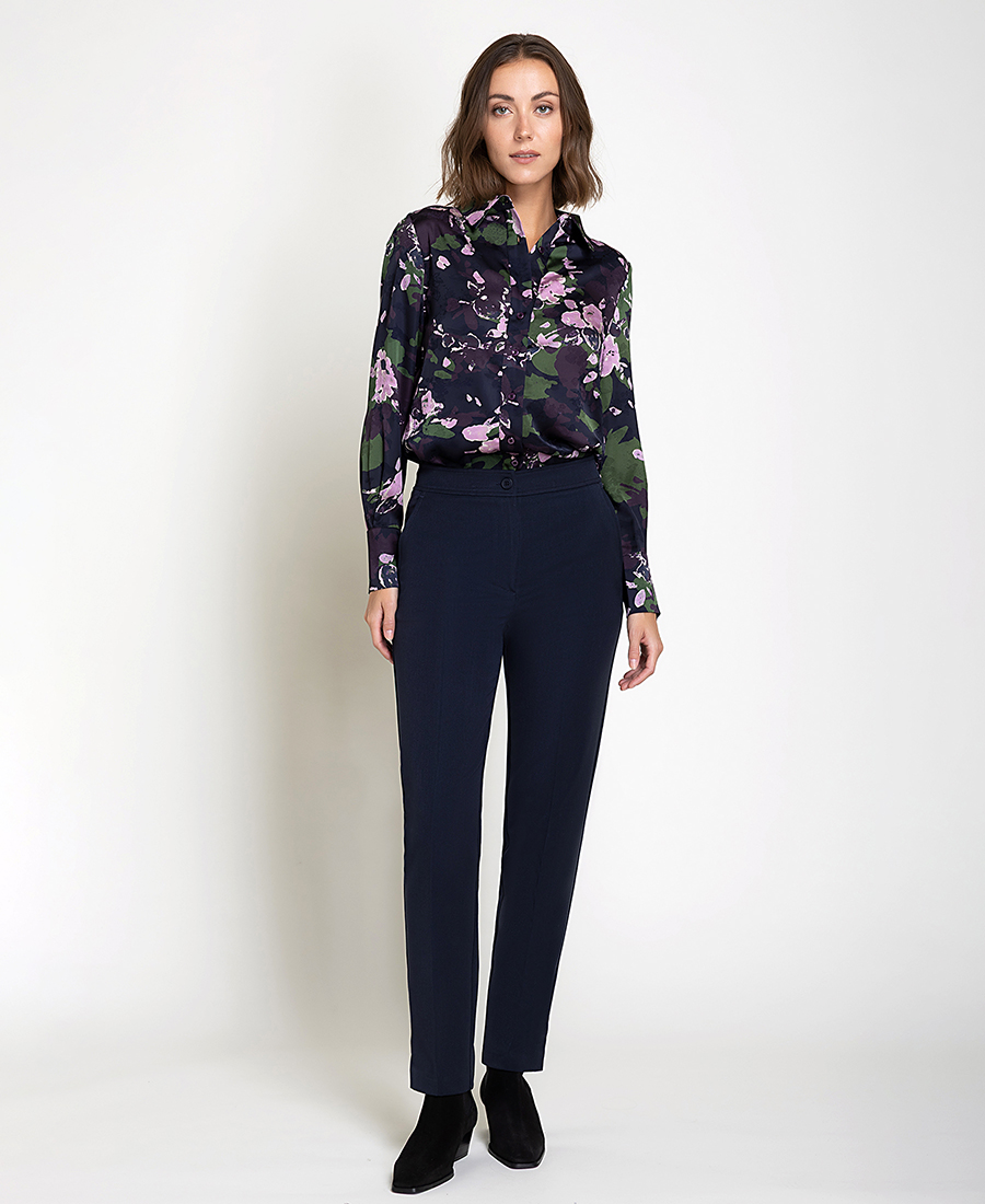 Γυναικείο Παντελόνι Cropped Straight Fit Για Business & Smart Casual Εμφανίσεις