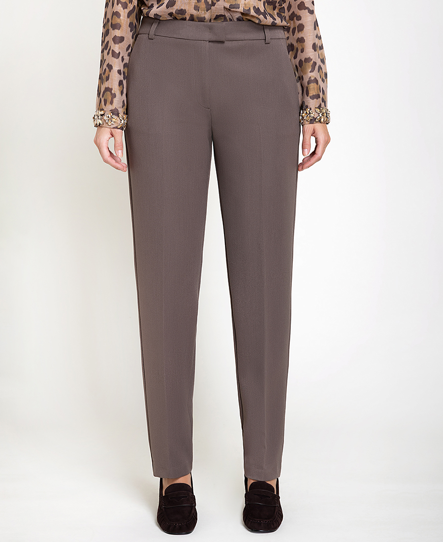 Γυναικείο Μονόχρωμο Παντελόνι Straight Fit Για Business & Smart Casual Εμφανίσεις