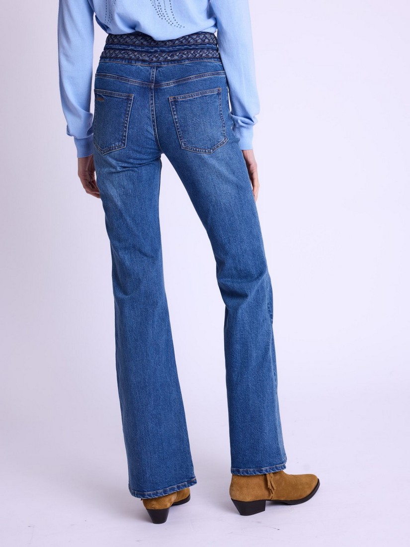 Berenice Flare jeans - braided waistband φωτογραφία