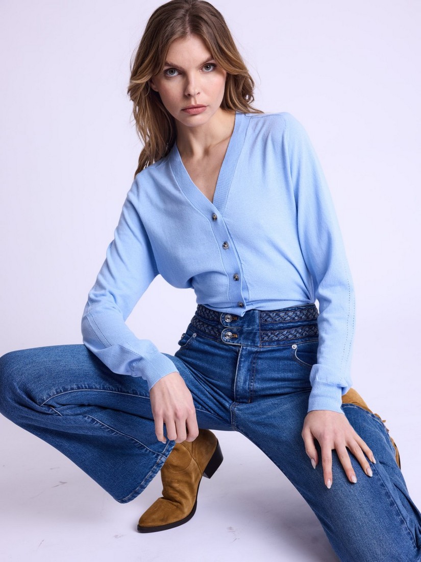 Berenice Flare jeans - braided waistband φωτογραφία