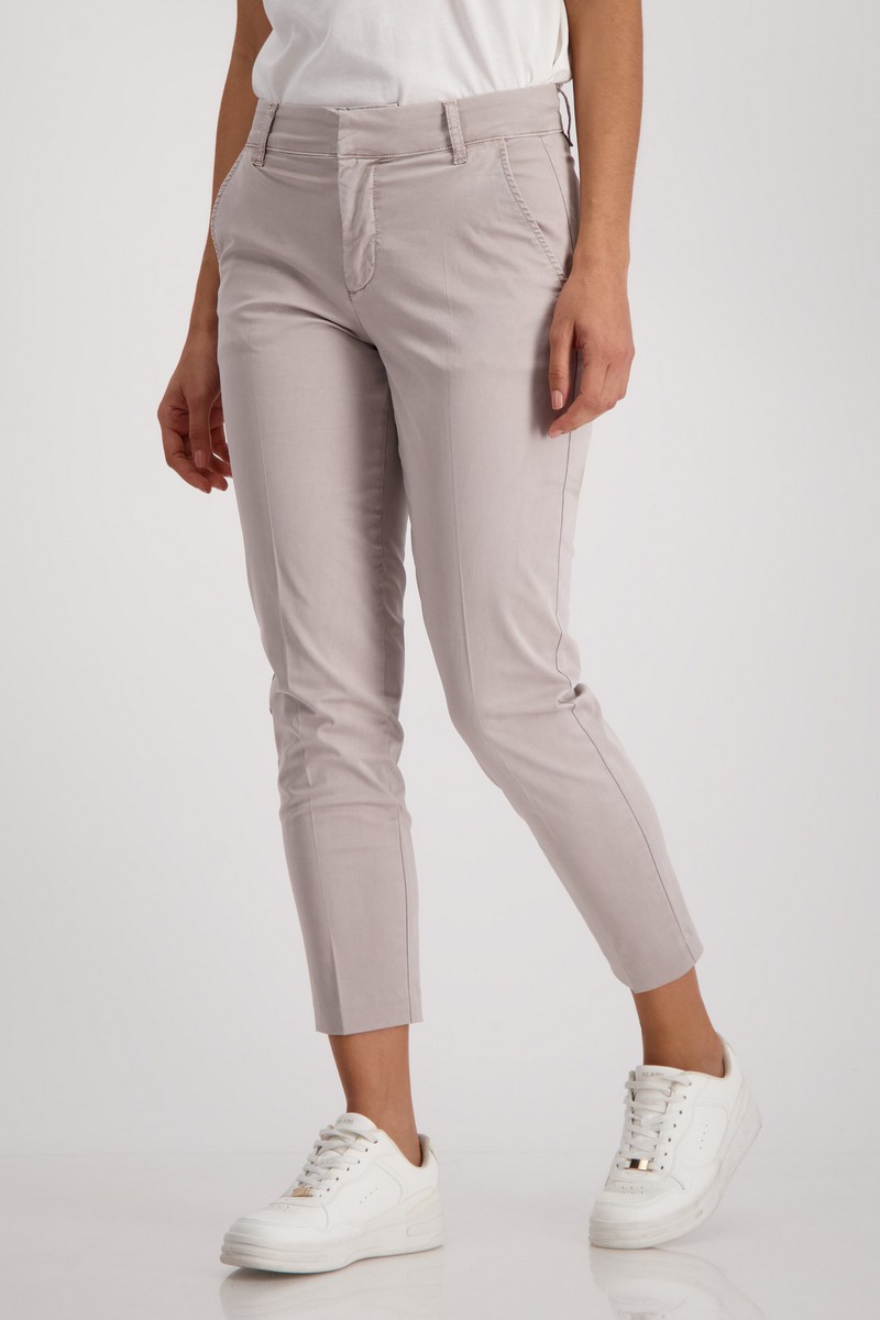 Monari Γυναικείο Παντελόνι Chino 7/8 σε Μπεζ φωτογραφία