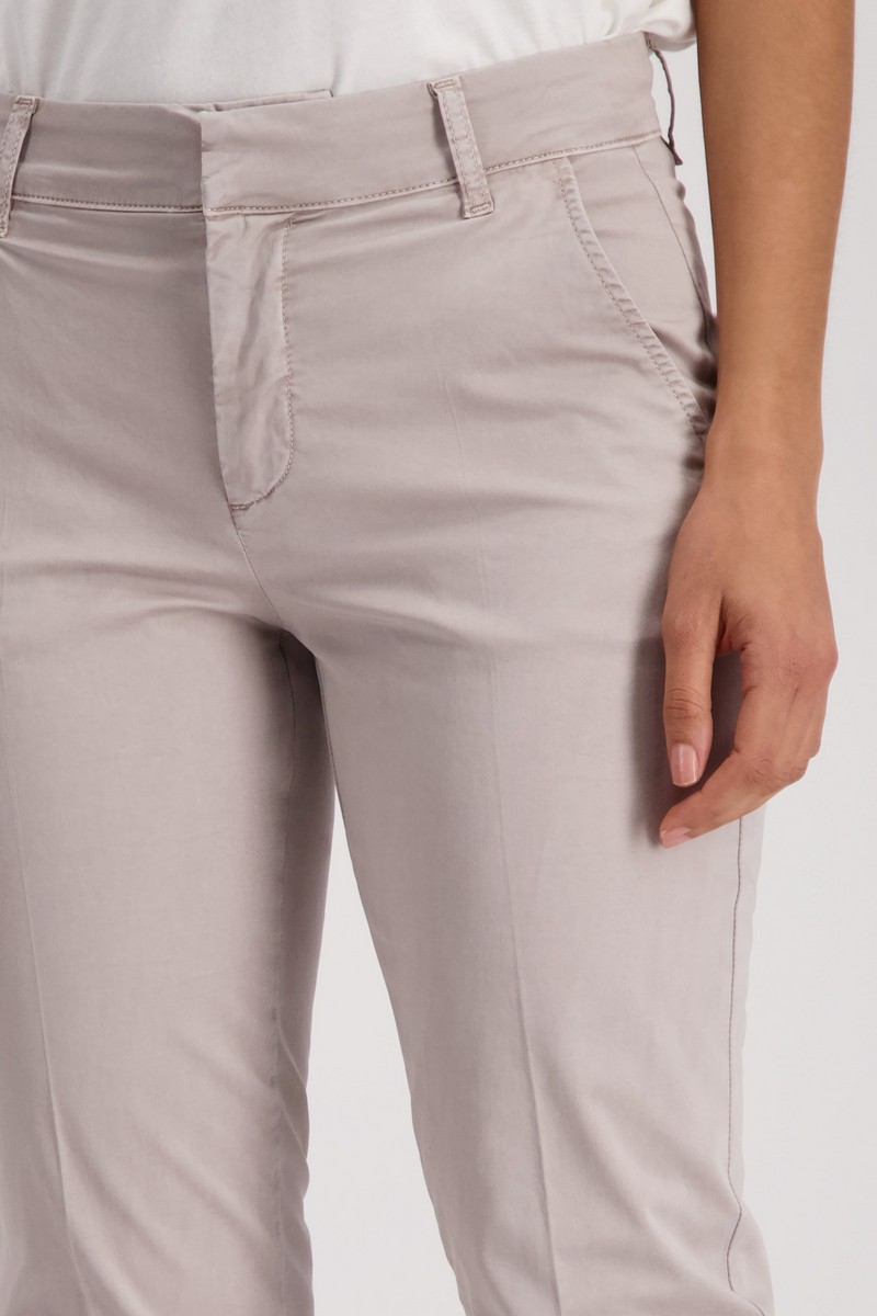 Monari Γυναικείο Παντελόνι Chino 7/8 σε Μπεζ φωτογραφία