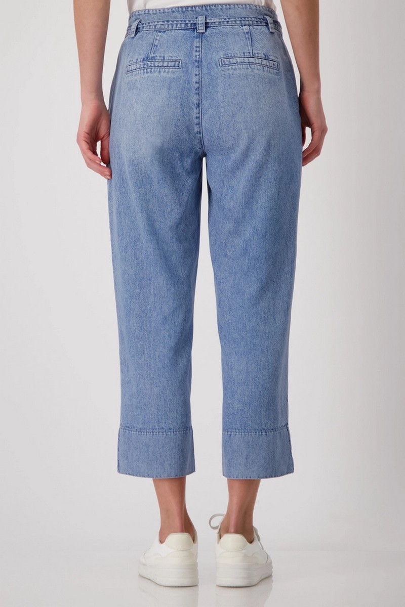 Monari Γυναικείο Παντελόνι Culotte Relaxed Fit Lyocell Με Λάστιχο Και Τσέπες φωτογραφία