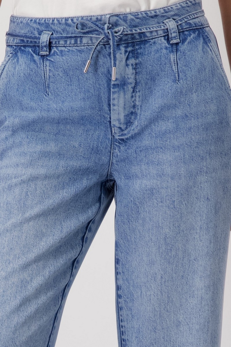 Monari Γυναικείο Παντελόνι Culotte Relaxed Fit Lyocell Με Λάστιχο Και Τσέπες φωτογραφία