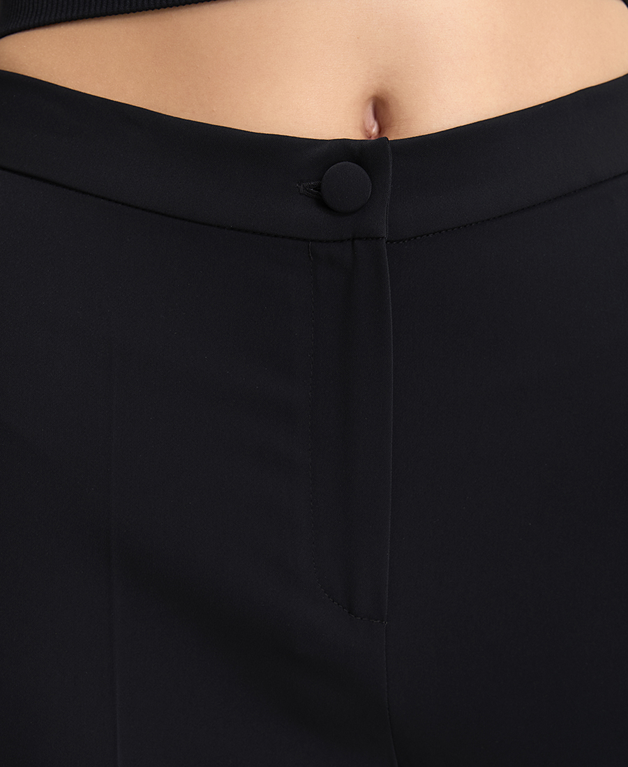 Γυναικείο Ψηλόμεσο Παντελόνι Wide Leg σε Μαύρο φωτογραφία