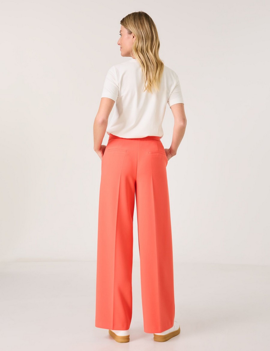 Gerry Weber Γυναικείο Παντελόνι Wide Leg Comfortable Fit Dark Pink φωτογραφία