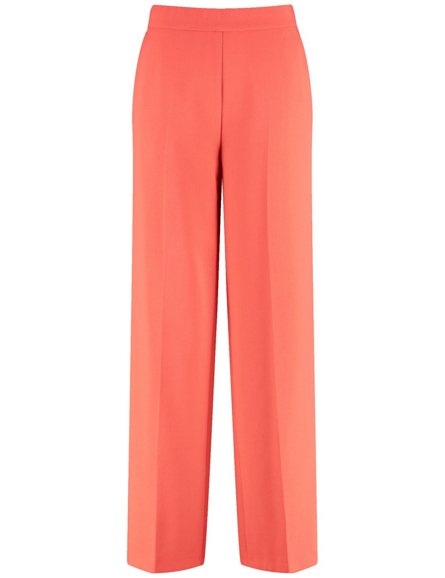Gerry Weber Γυναικείο Παντελόνι Wide Leg Comfortable Fit Dark Pink φωτογραφία