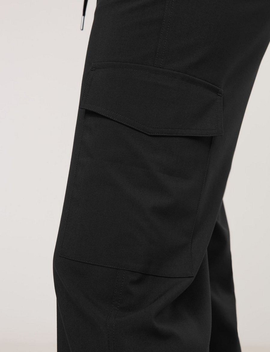 Gerry Weber Γυναικείο Παντελόνι Wide Leg με Λάστιχο στη Μέση και Cargo Τσέπες από Ελαστικό Ύφασμα φωτογραφία