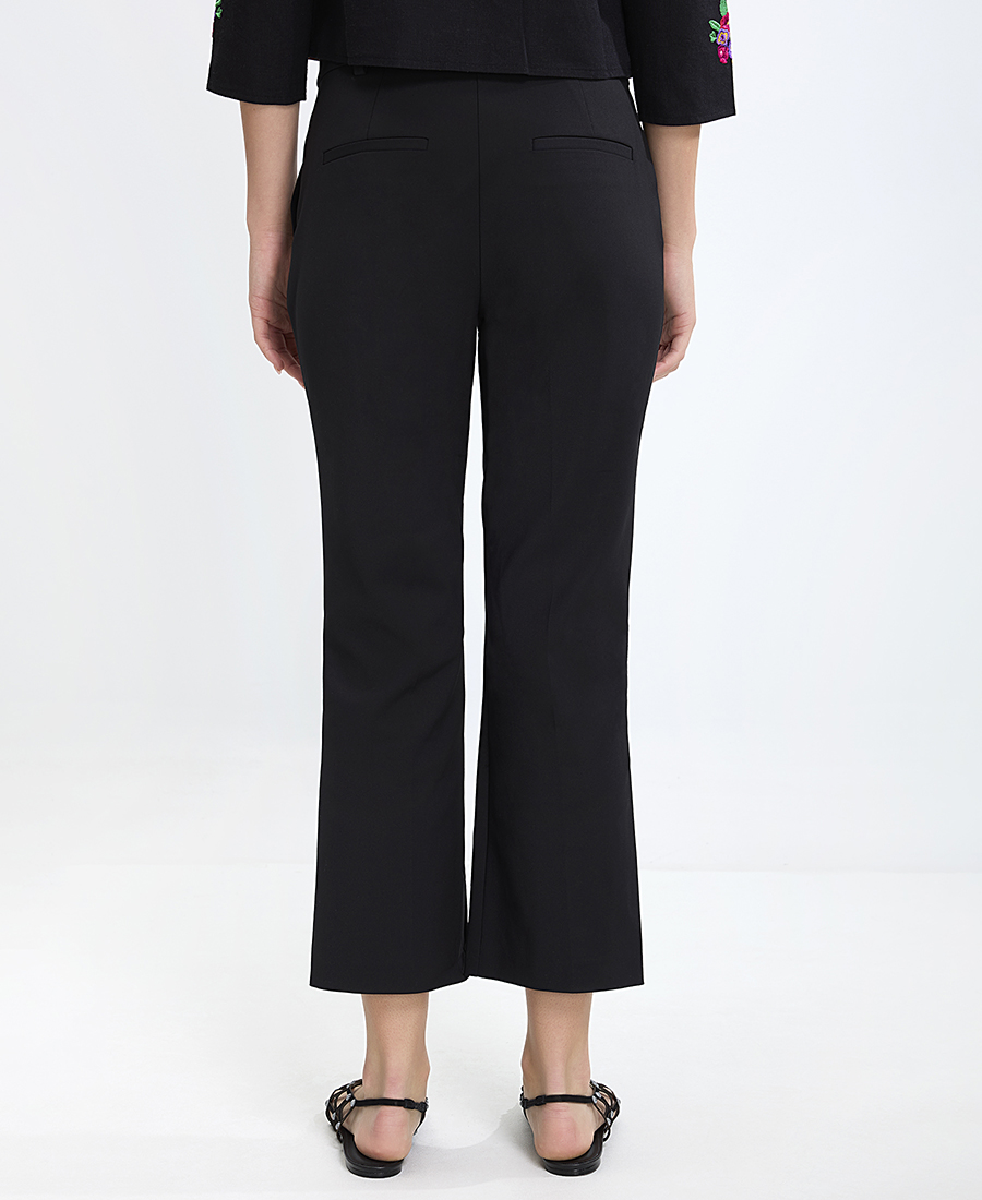 Gerry Weber Γυναικείο Παντελόνι Cropped με Βαμβάκι και Ελαστικότητα σε Μαύρο φωτογραφία