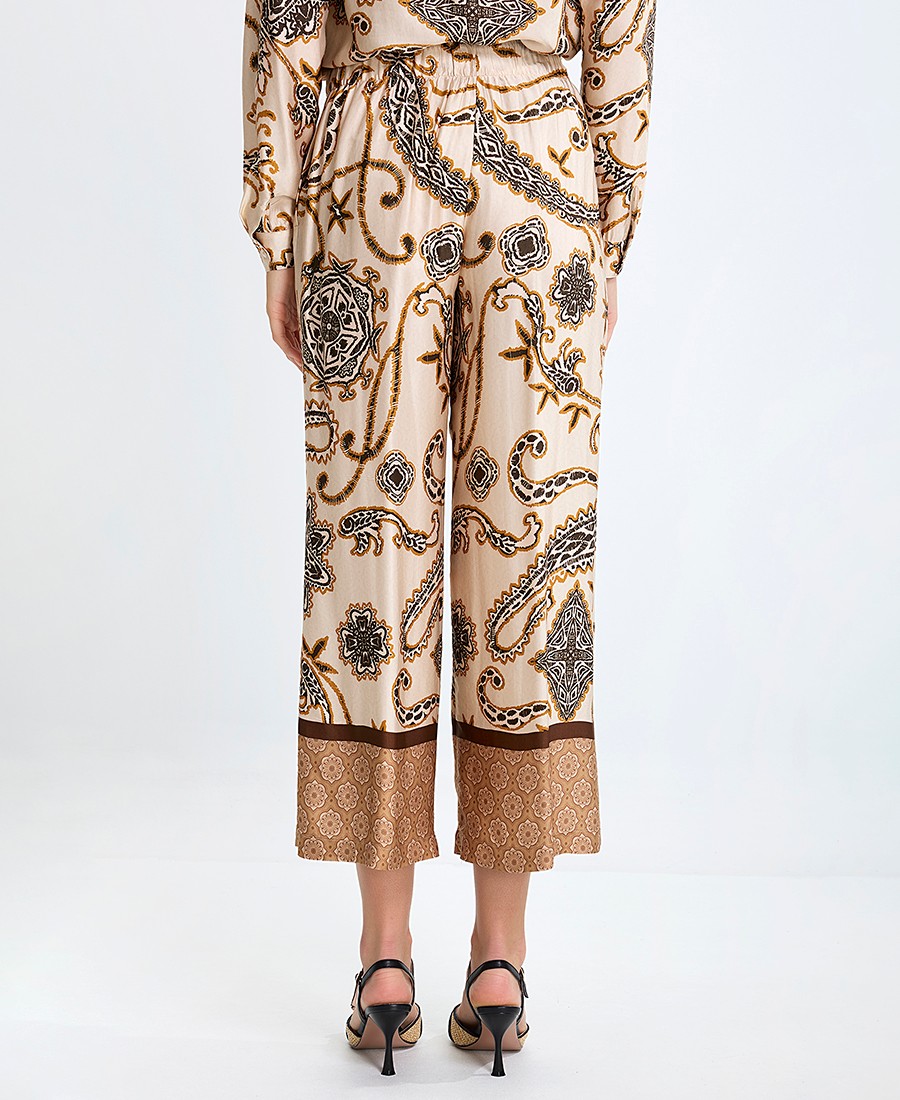 Γυναικεία Παντελόνα με Boho Μοτίβο Regular Fit σε Εμπριμέ φωτογραφία