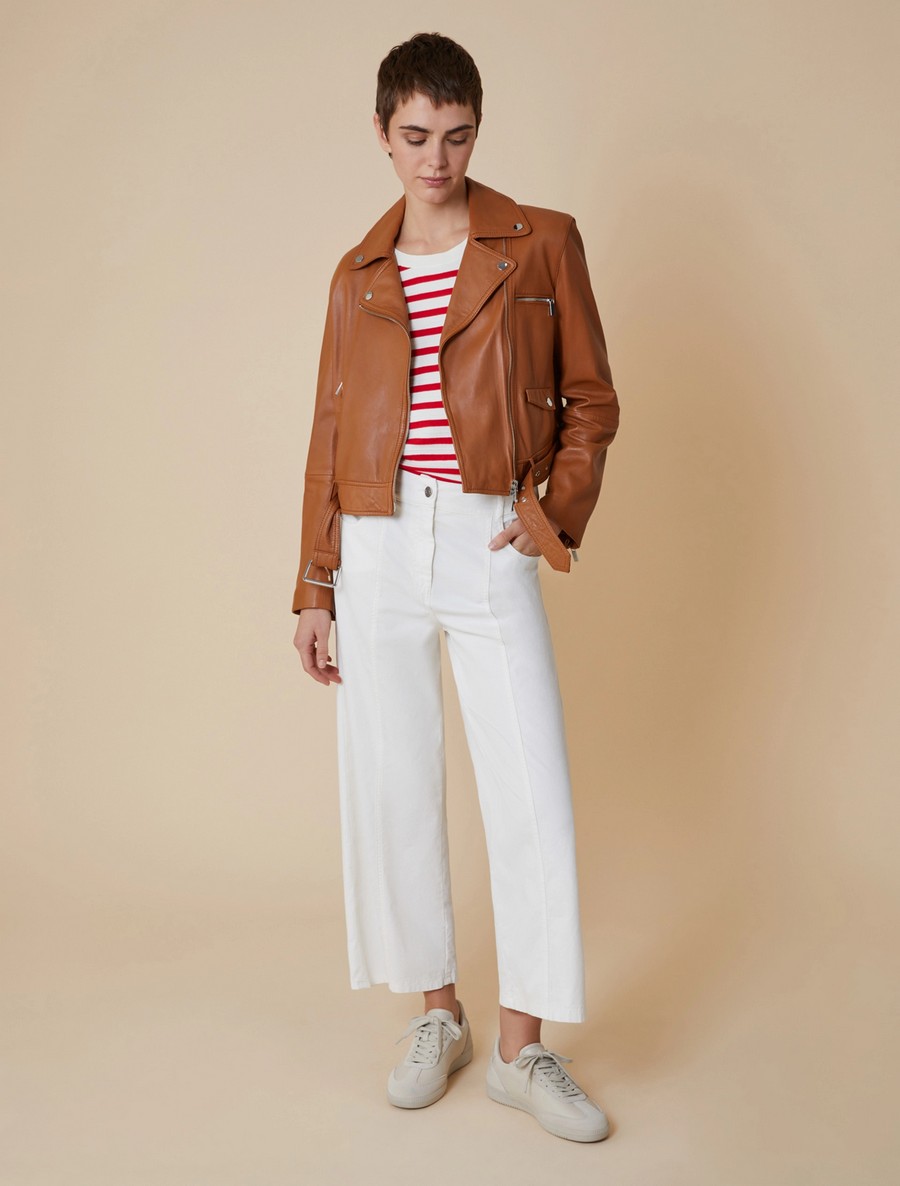 Penny Black Γυναικείο Βαμβακερό Παντελόνι Wide Leg σε Ιβουάρ φωτογραφία