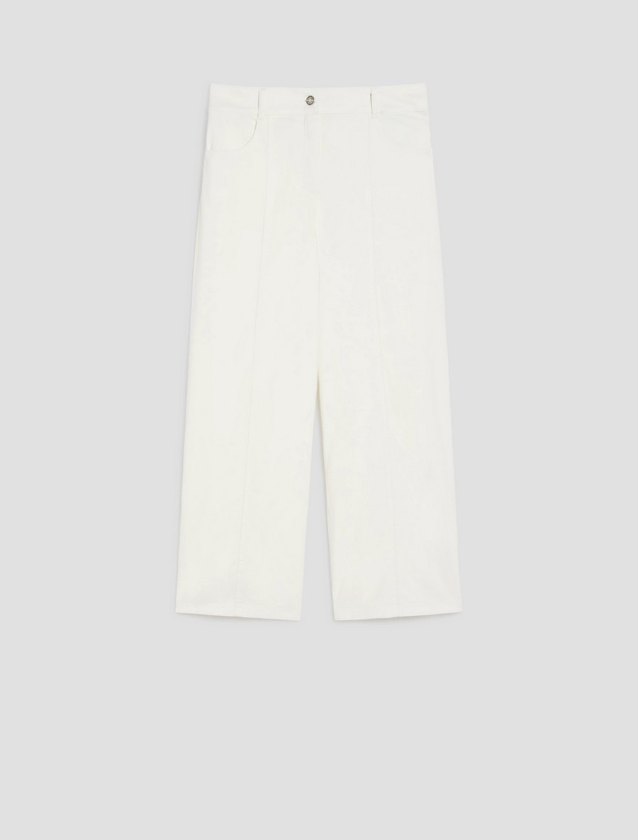 Penny Black Γυναικείο Βαμβακερό Παντελόνι Wide Leg σε Ιβουάρ φωτογραφία