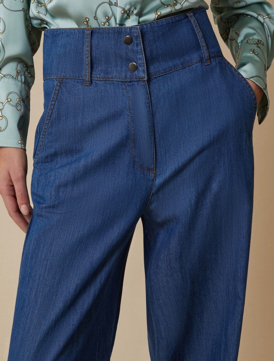 Penny Black Γυναικείο Denim Παντελόνι Wide Leg σε Μπλε φωτογραφία