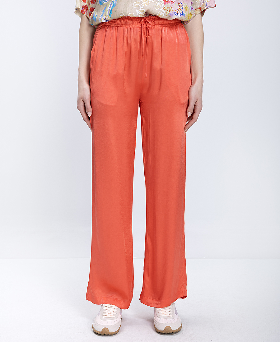 In Linea Firenze Γυναικείο Παντελόνι Ίσιας Γραμμής Με Ελαστική Μέση Straight Fit