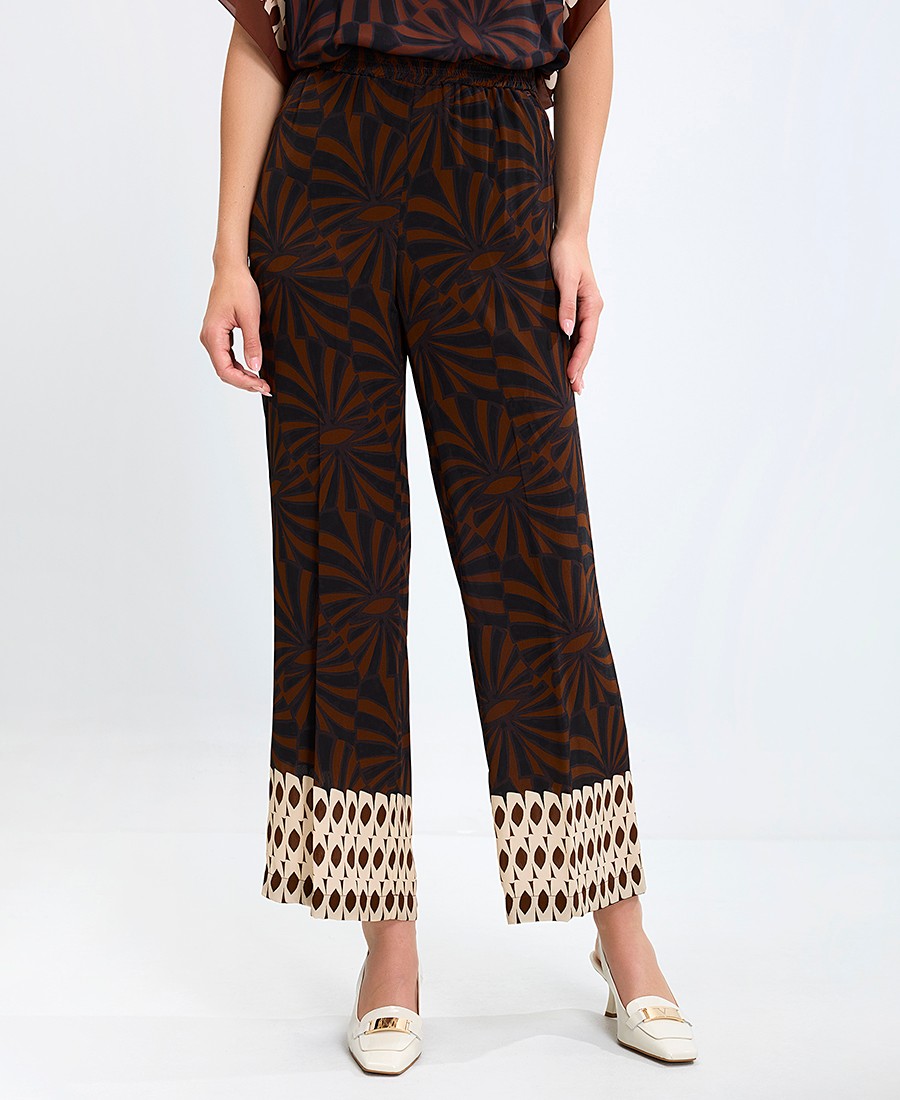 Seventy Venezia Seventy Venezia Γυναικείο Παντελόνι Regular Fit με Γραφικό Μοτίβο