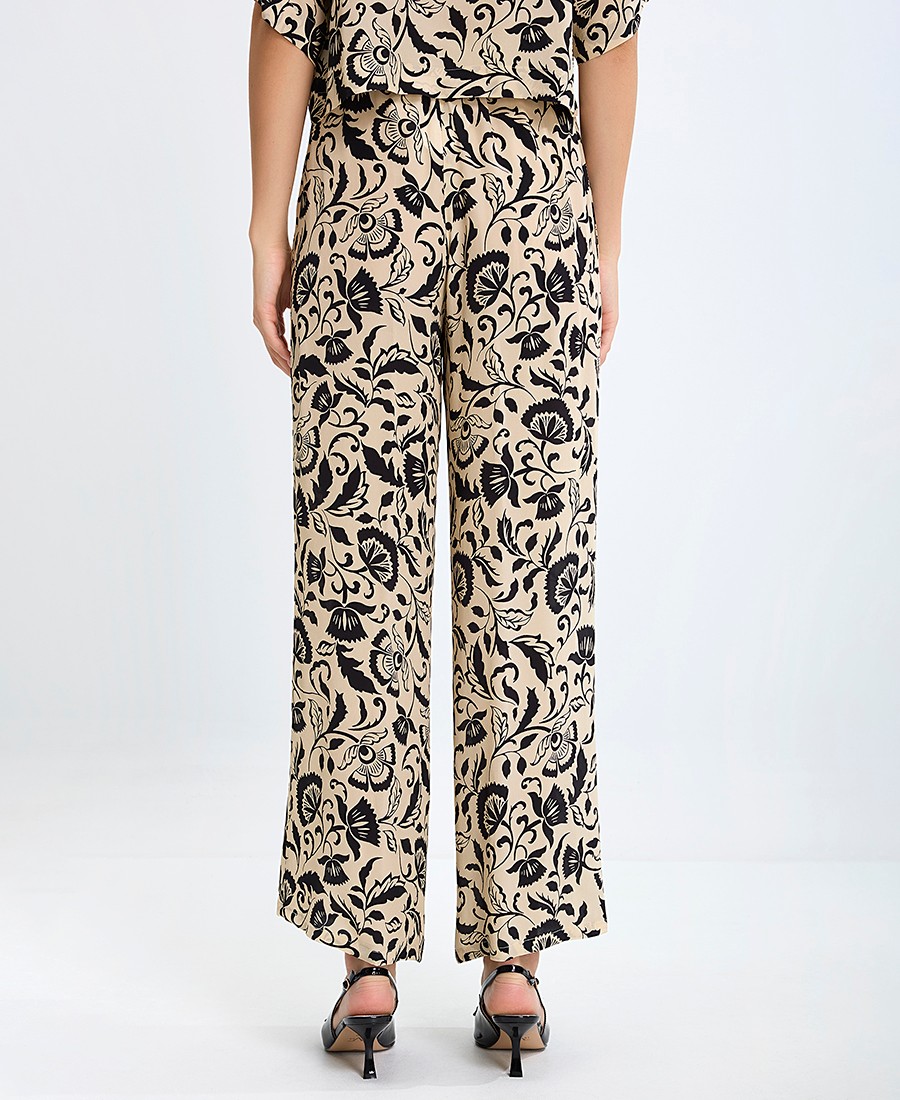 19.70 Γυναικείο Παντελόνι Regular Fit με Φλοράλ Μοτίβο φωτογραφία