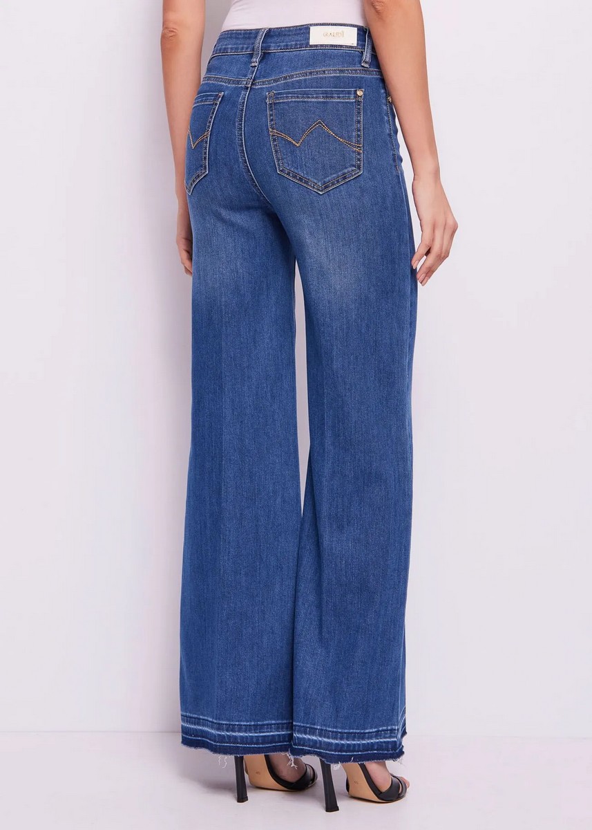 Gaudi Γυναικείο Τζιν Παντελόνι Flared Bootcut Με Αλυσίδα φωτογραφία