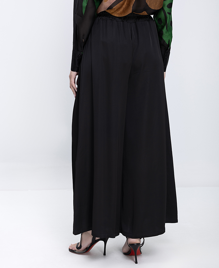 Anonyme Γυναικείο Παντελόνι Wide Leg Με Λάστιχο Στη Μέση φωτογραφία