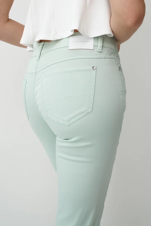 Anna Montana Γυναικείο Παντελόνι Slim Fit 7/8 Σε Ίσια Γραμμή φωτογραφία