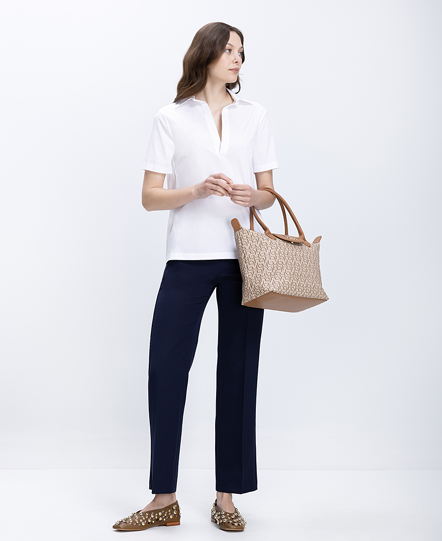 Γυναικείο Παντελόνι Cropped Tailored Fit Με Τσάκιση