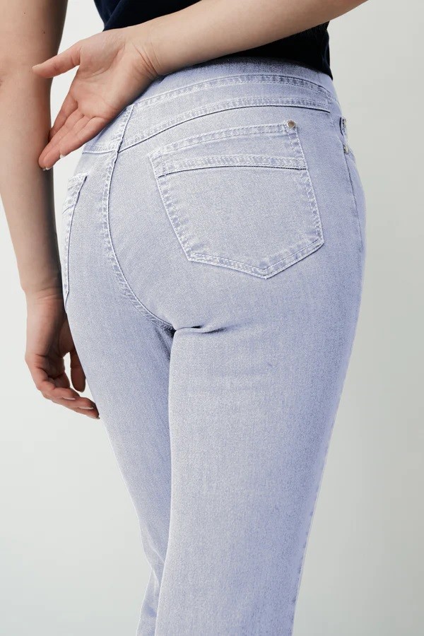 Anna Montana Γυναικείο Παντελόνι Τζιν 7/8 Με Ελαστική Μέση φωτογραφία