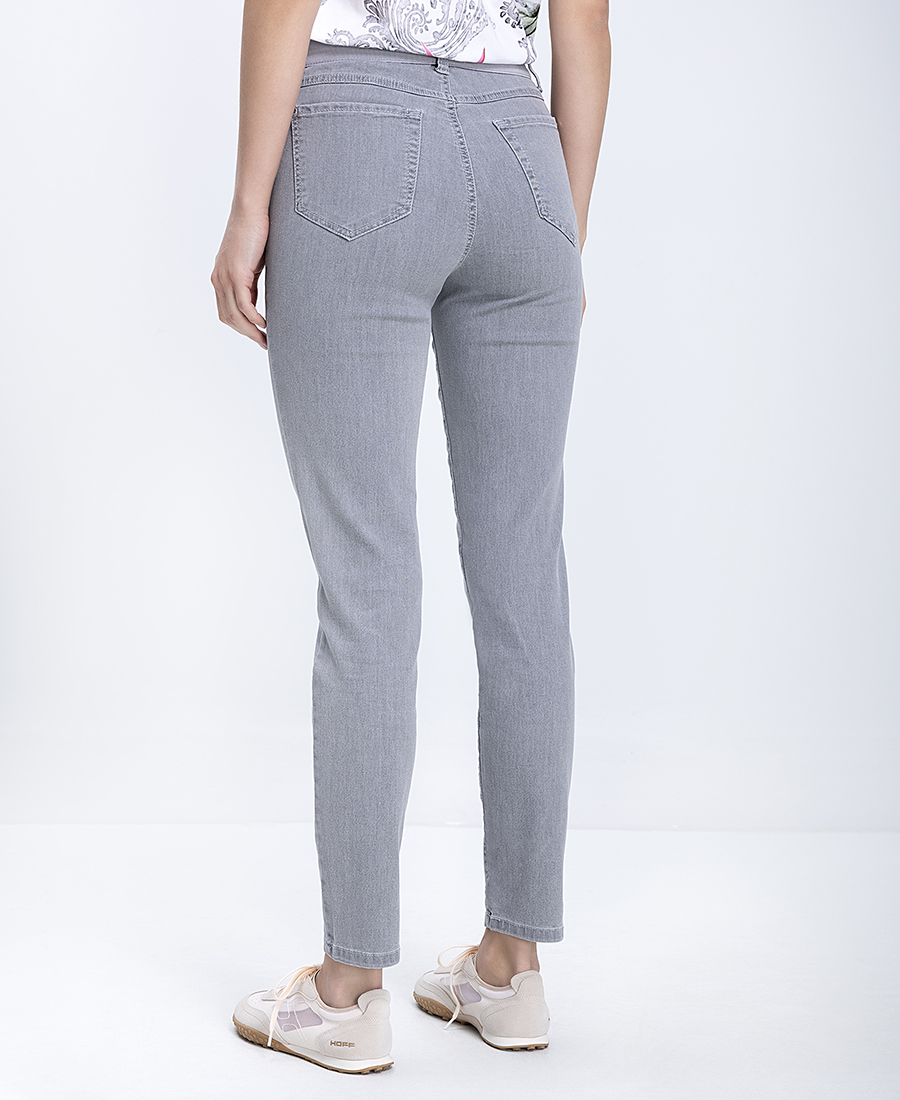 Γυναικείο Denim Παντελόνι Με Λάστιχο Στη Μέση Slim Fit φωτογραφία
