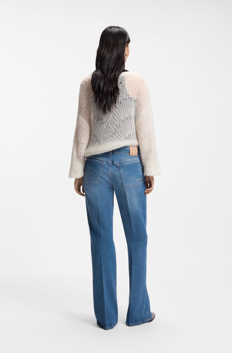 Boss Γυναικείο Τζιν Flare Fit Bootcut Cropped φωτογραφία