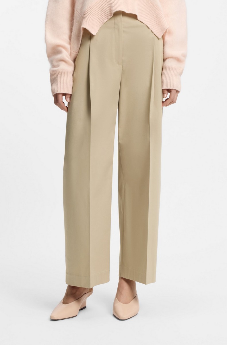 Boss Γυναικείο Παντελόνι Culottes Relaxed Fit