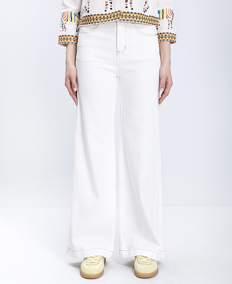 EsQualo EsQualo Γυναικείο Παντελόνι Wide Leg High Rise Fit