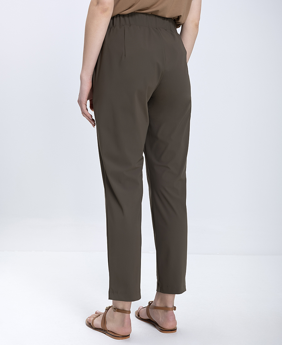 Elena Miro Γυναικείο Παντελόνι Με Ραφές Στο Μπροστινό Μέρος Straight Fit φωτογραφία