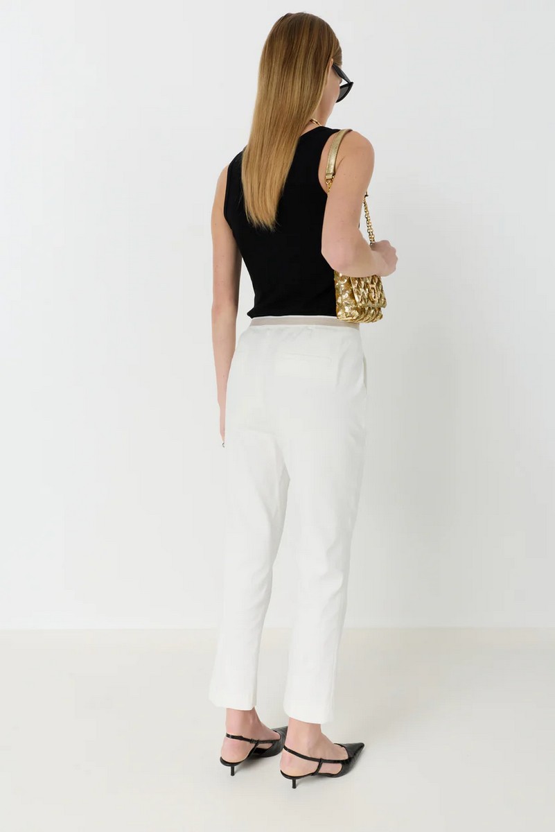 Gerard Darel Γυναικείο Παντελόνι Straight Fit Με Ελαστική Μέση Πίσω φωτογραφία