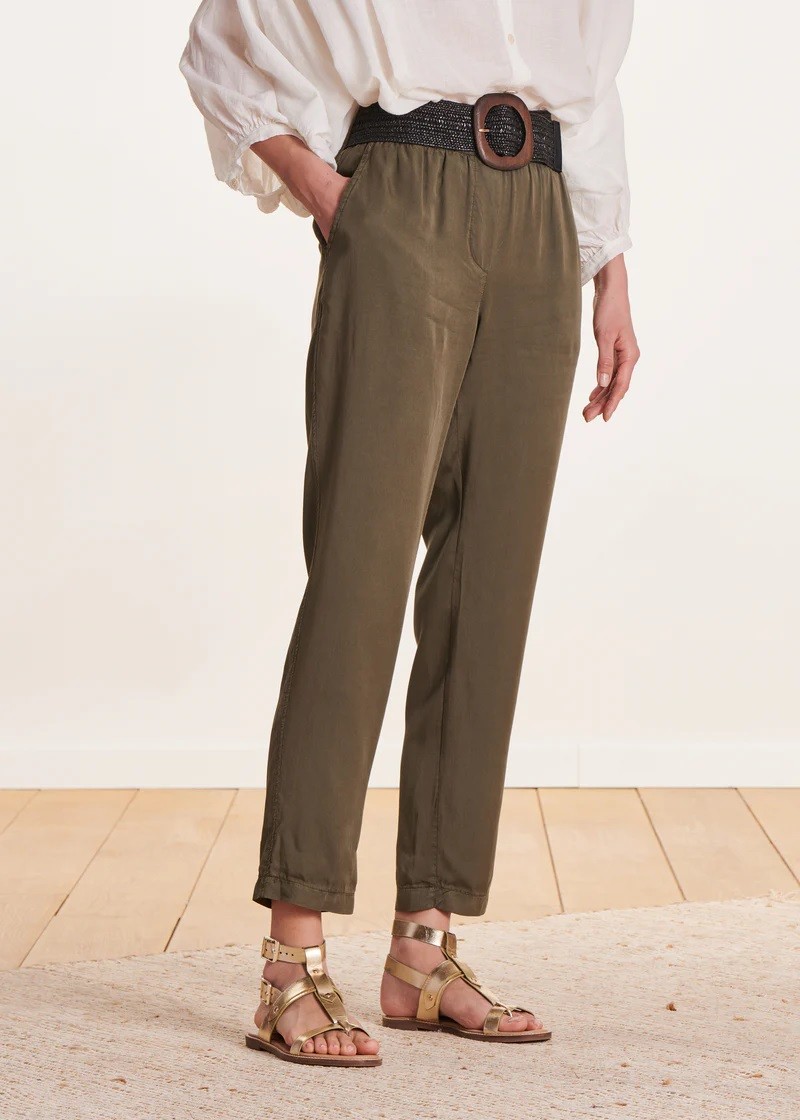 La Fee Maraboutee Γυναικείο Παντελόνι Lyocell Με Ελαστική Μέση