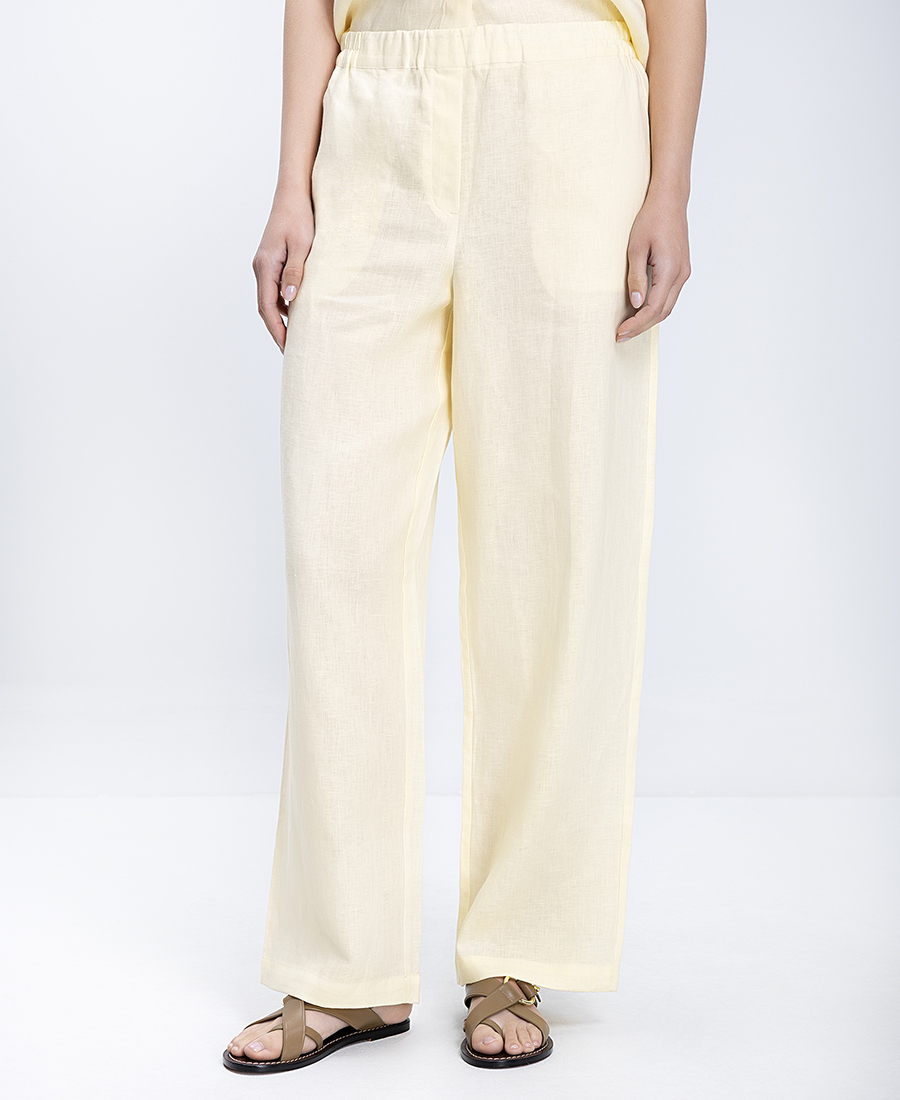 Γυναικείο Παντελόνι Λινό Wide Leg Με Patch Τσέπες φωτογραφία