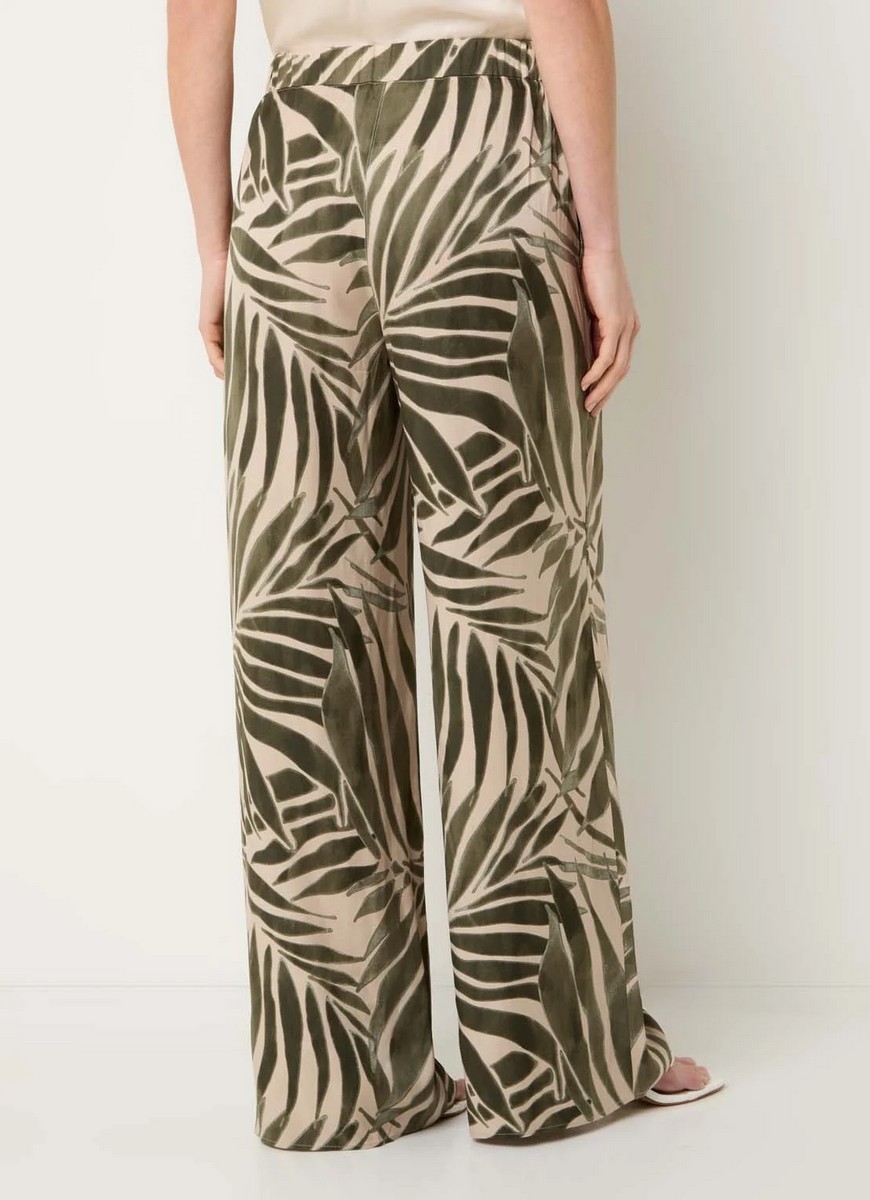 Penny Black Γυναικείο Παντελόνι Wide Fit Με Σατινέ Υφή Και Print φωτογραφία
