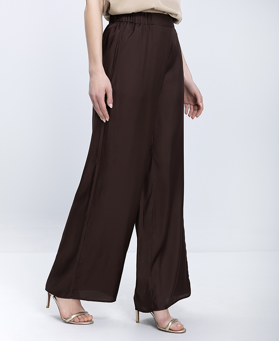 Penny Black Γυναικείο Παντελόνι Wide Leg Από Βισκόζη Wide Leg Fit