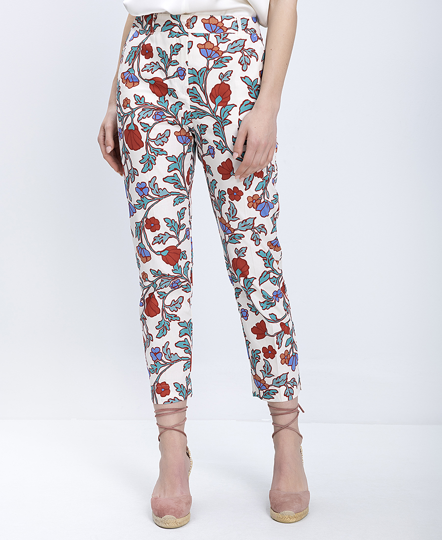 Penny Black Γυναικείο Παντελόνι Με Floral Print Slim Fit