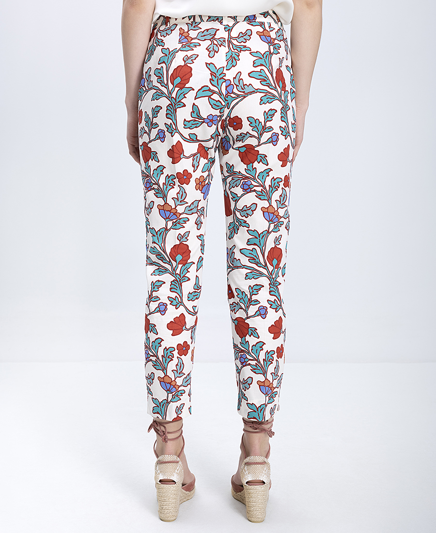 Penny Black Γυναικείο Παντελόνι Με Floral Print Slim Fit φωτογραφία